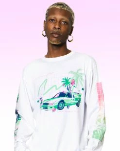 T6 Lightbeam Travel Long Sleeve Tee -T6 shop lightbeamwhiteVaporLongsleeves