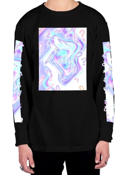 T6 Mystery Long Sleeve Tee 10 T6 Mystery Long Sleeve Tee -T6 shop mystery longlseevetee front blk