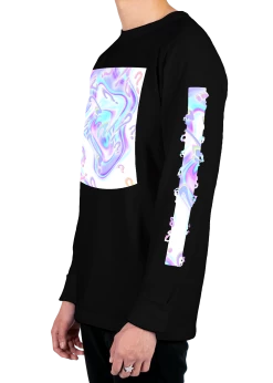 T6 Mystery Long Sleeve Tee 11 T6 Mystery Long Sleeve Tee -T6 shop mystery longlseevetee side blk