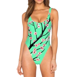 T6 Full Bloom High Legged One Piece Swimsuit