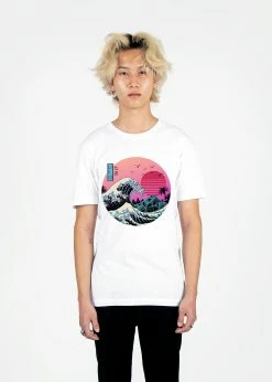 T6 Retro Wave Tee 9 T6 Retro Wave Tee -T6 shop retrowave fullsize tee wht