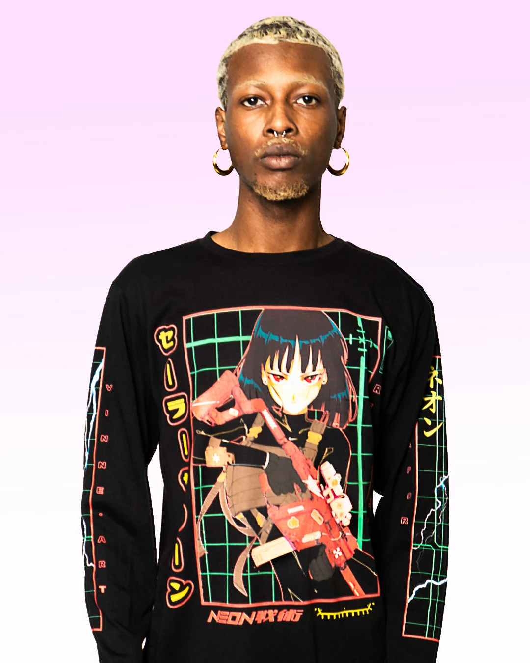T6 Sailor Saturn Long Sleeve Tee 2 T6 Sailor Saturn Long Sleeve Tee - Image 2