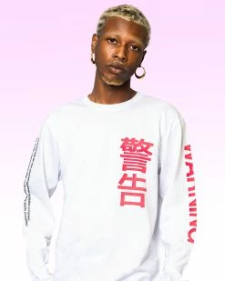 T6 WARNING! Long Sleeve Tee 22 T6 WARNING! Long Sleeve Tee -T6 shop warningwhiteVaporLongsleeves